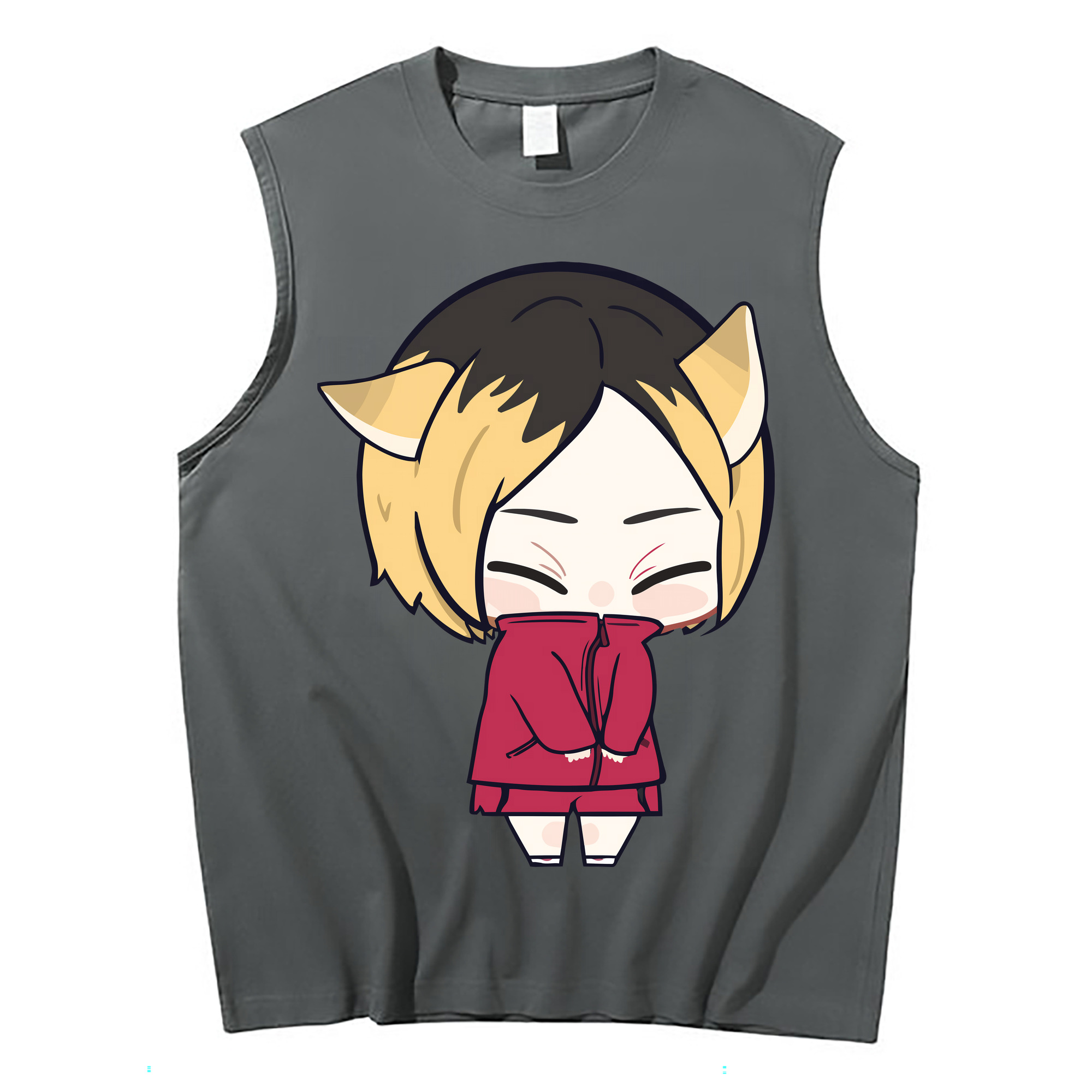 （画像用） ハイキュー!! Haikyu!! コットン100％タンクトップ（フロントプリント）